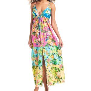 Bar III  Tiered Printed Ruffle Cover-up Dress